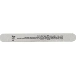 Lime à ongles 2 faces lavable 240/240 zebra, pour ongles artificiels