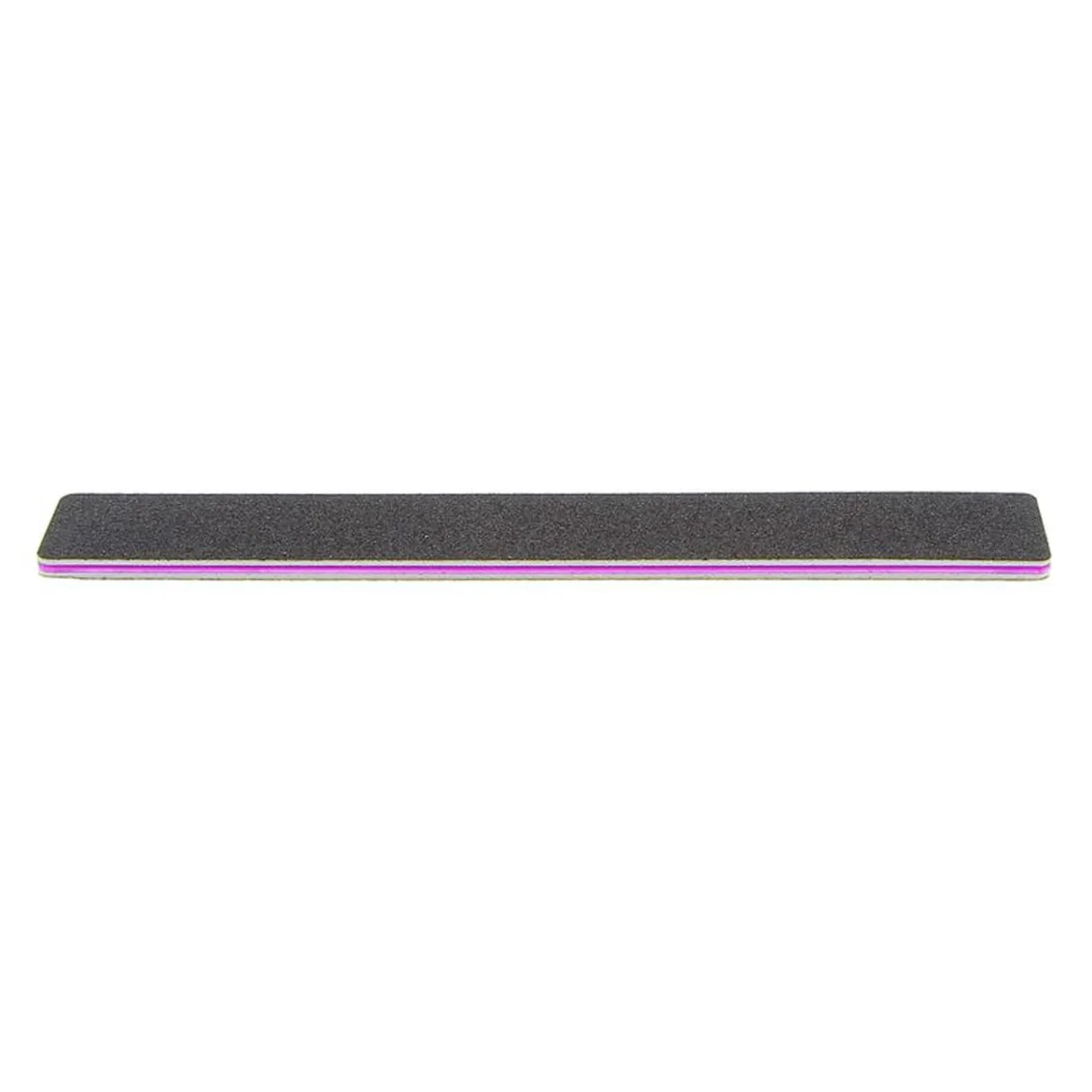 Lime rectangulaire noire pour ongles naturels 180/180 : Grain fin