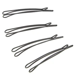 Lot de 4 barrettes noires