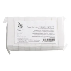 Lot de 10 blocs blancs minces pour ongles