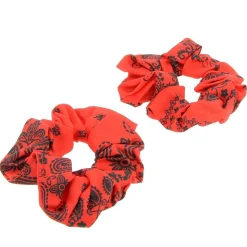 Lot de 2 chouchou bandana rouge