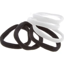 Lot de 6 élastiques XXL en mousse noir et blanc