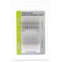 Lot de 2 Sabots pour tondeuse Wahl Ermila Moser 1400 Métal 1,5 et 4,5 mm