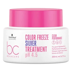 Masque argent pour cheveux gris et blancs BC Color Freeze Silver
