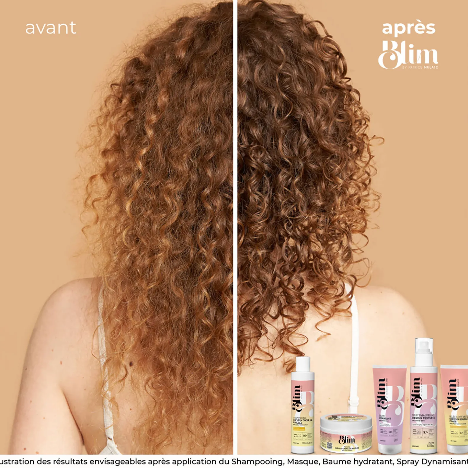 Masque cheveux ondulés, bouclés Blim 200 ml