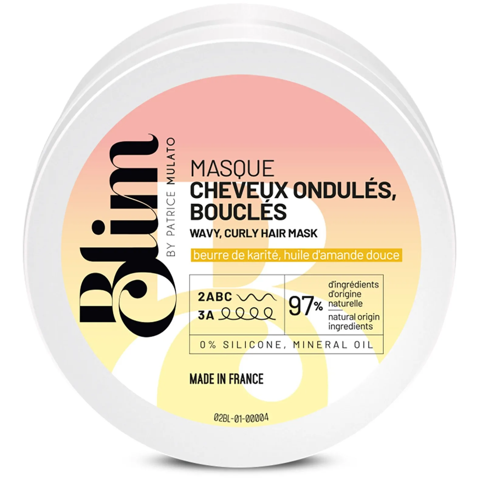 Masque cheveux ondulés, bouclés Blim 50 ml