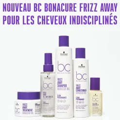 Masque lissant pour cheveux indisciplinés BC Frizz Away
