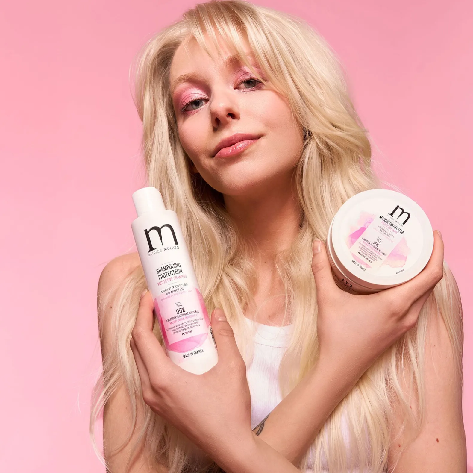 Masque protecteur cheveux colorés ou méchés