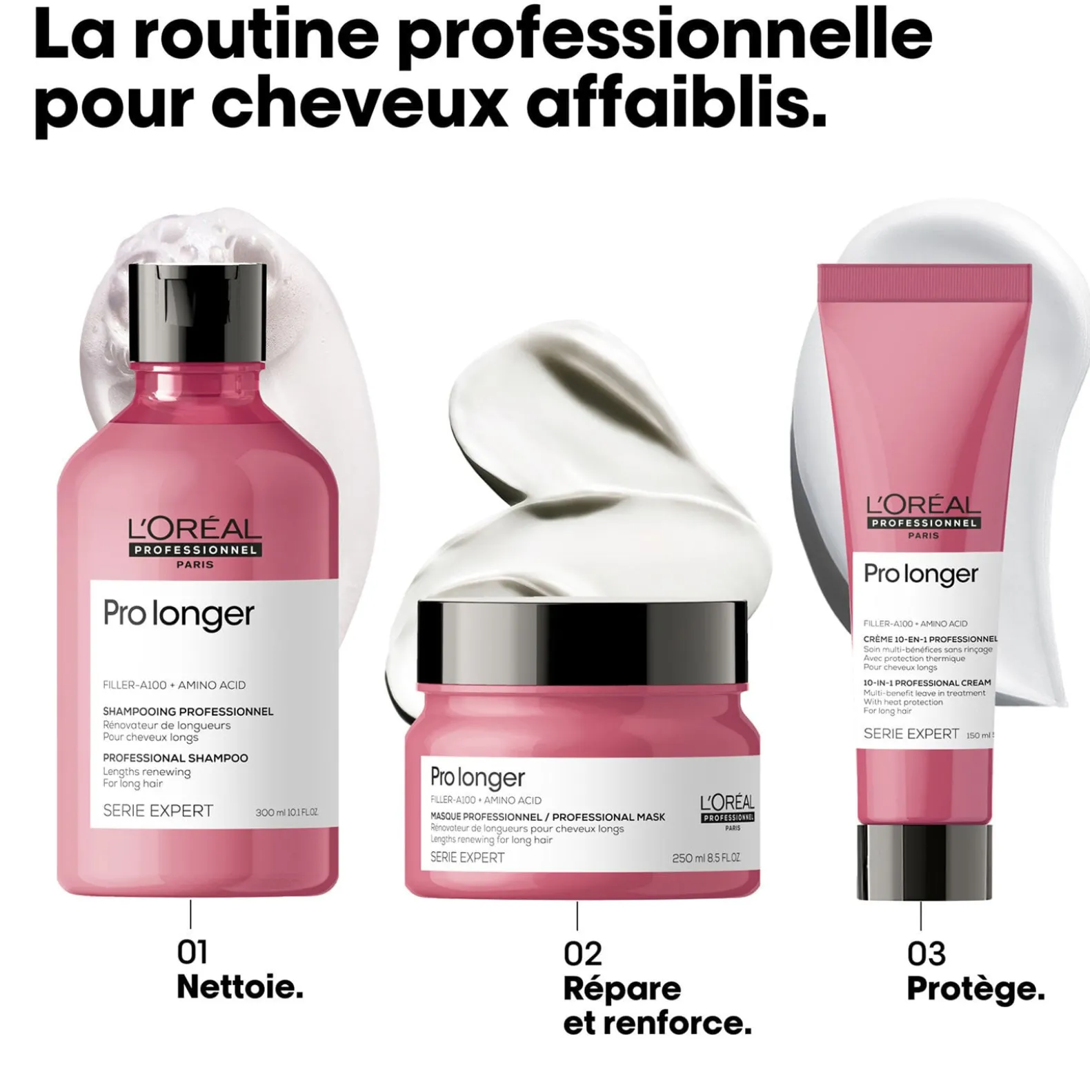 Masque rénovateur pour cheveux longs Pro Longer 250 ml
