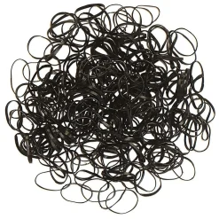 Mini élastiques silicone noirs