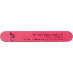 Mini lime à ongles néon ongles naturels 180/240 pink