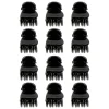 Mini pinces croco noires 1.5 cm