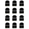 Mini pinces croco noires 1 cm