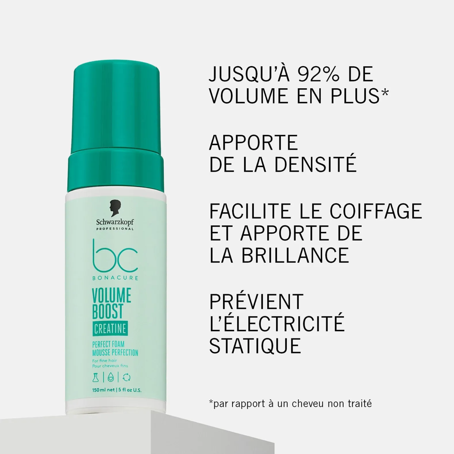 Mousse perfection pour cheveux fins BC Volume Boost