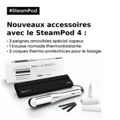 Pack lisseur boucleur SteamPod 4 et soin lissant