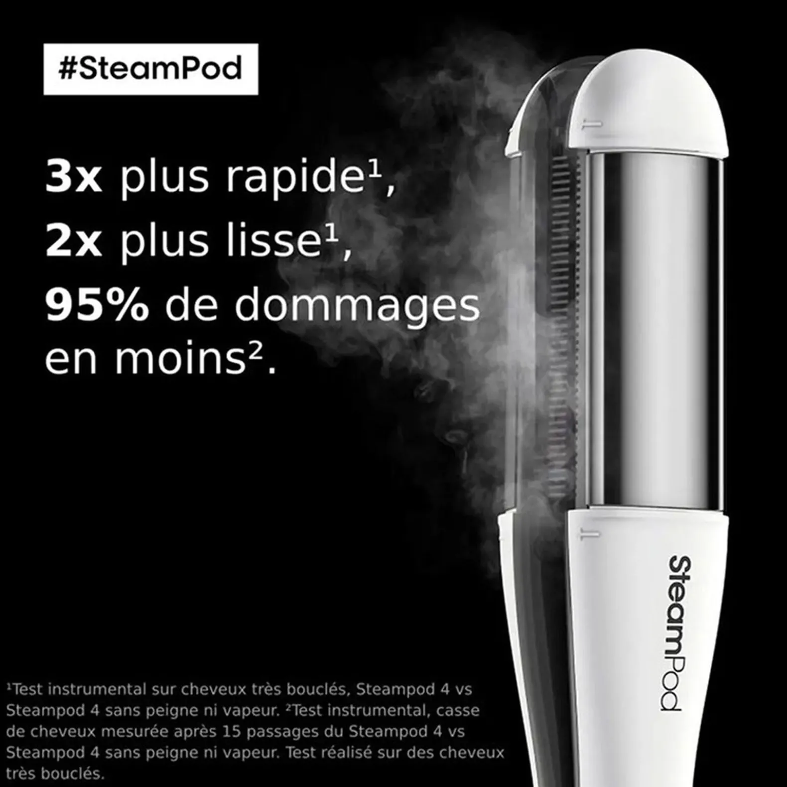 Pack lisseur boucleur SteamPod 4 et soin lissant