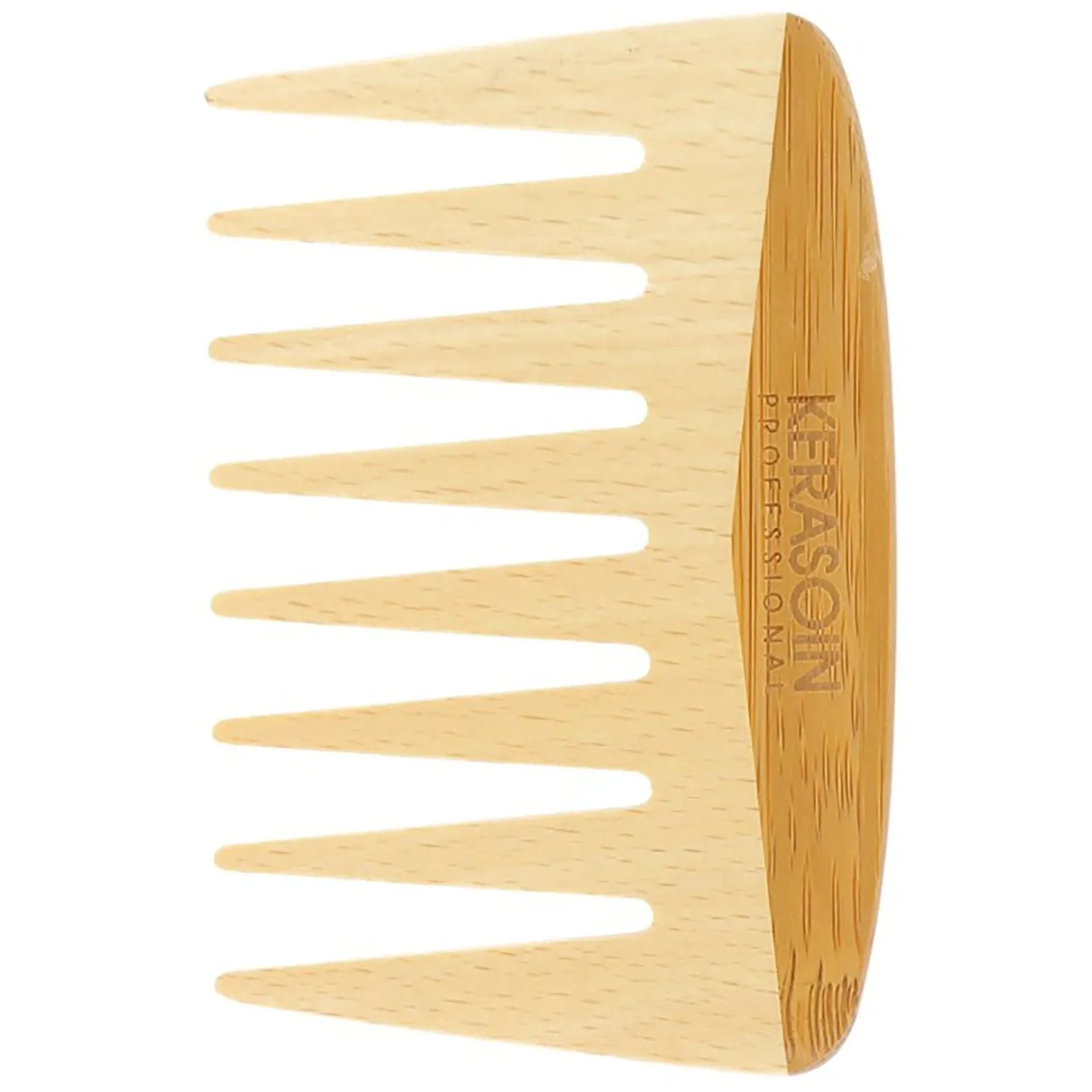 Peigne à dents larges en bois de hêtre 10 cm