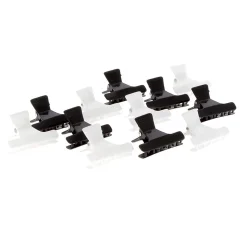Pince croco x 12 PM noir/blanc