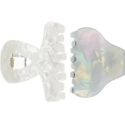 2 Pinces Clipstar pearly frost