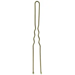 24 Épingles ondulées longues bronze