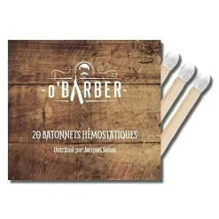 Pochette de 20 allumettes hémostatiques spéciale rasage O'Barber