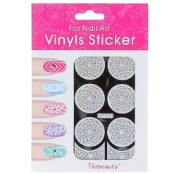 Pochoir vinyl étoile pour ongles