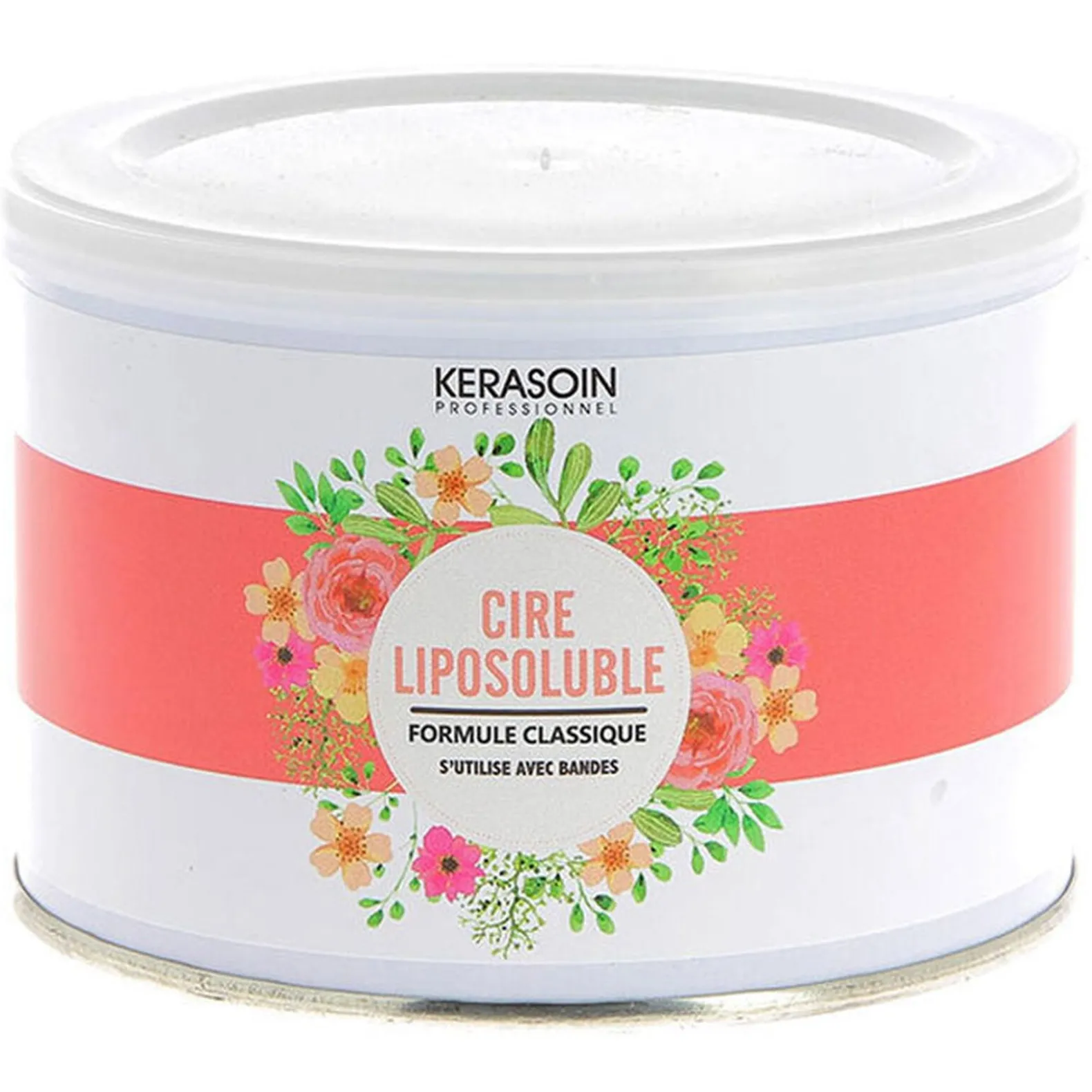 Pot de cire rose classique pour tous types de peaux 400ml