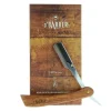 Rasoir manche en bois naturel à lame interchangeable O'Barber