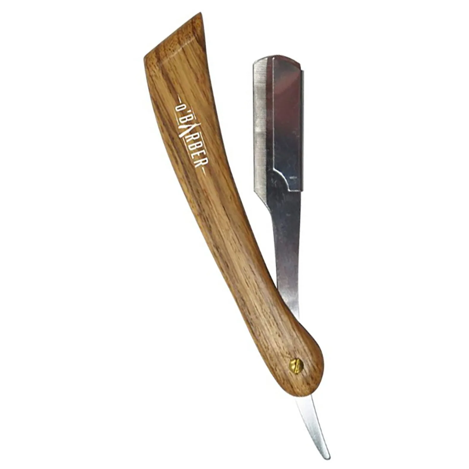 Rasoir manche en bois naturel à lame interchangeable O'Barber