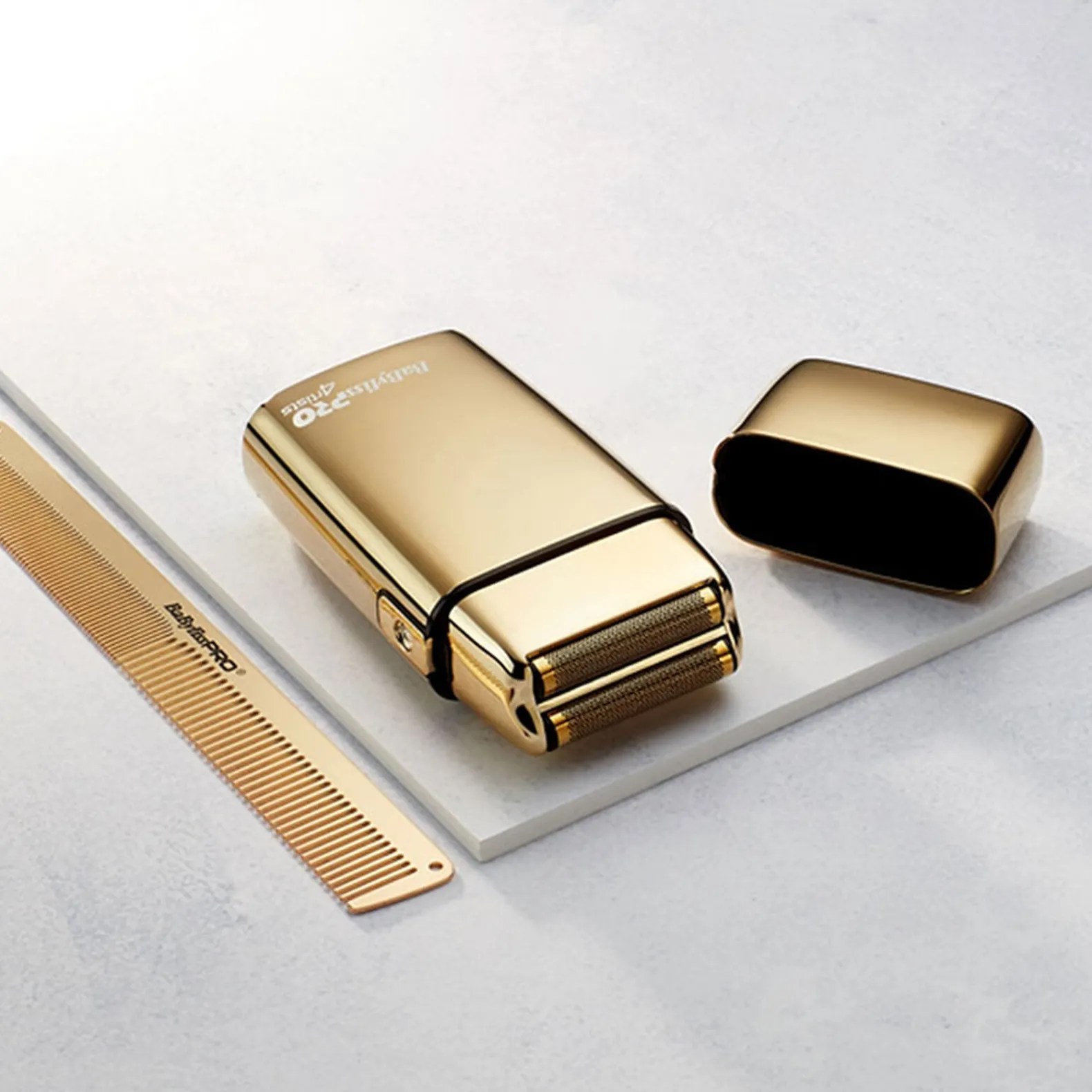 Rasoir professionnel rechargeable en métal FOILFX02 gold