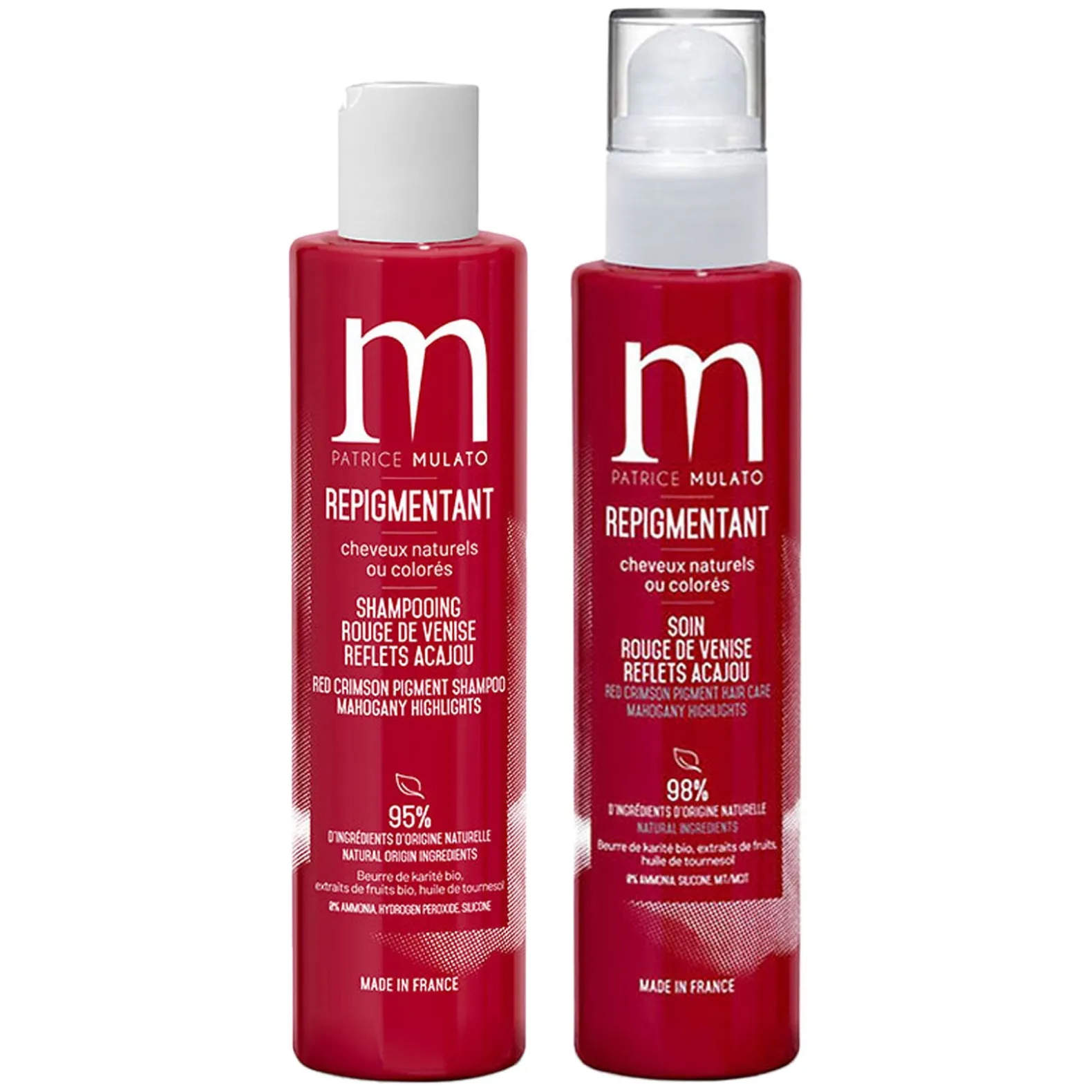 Rituel repigmentant shampooing + soin rouge de Venise