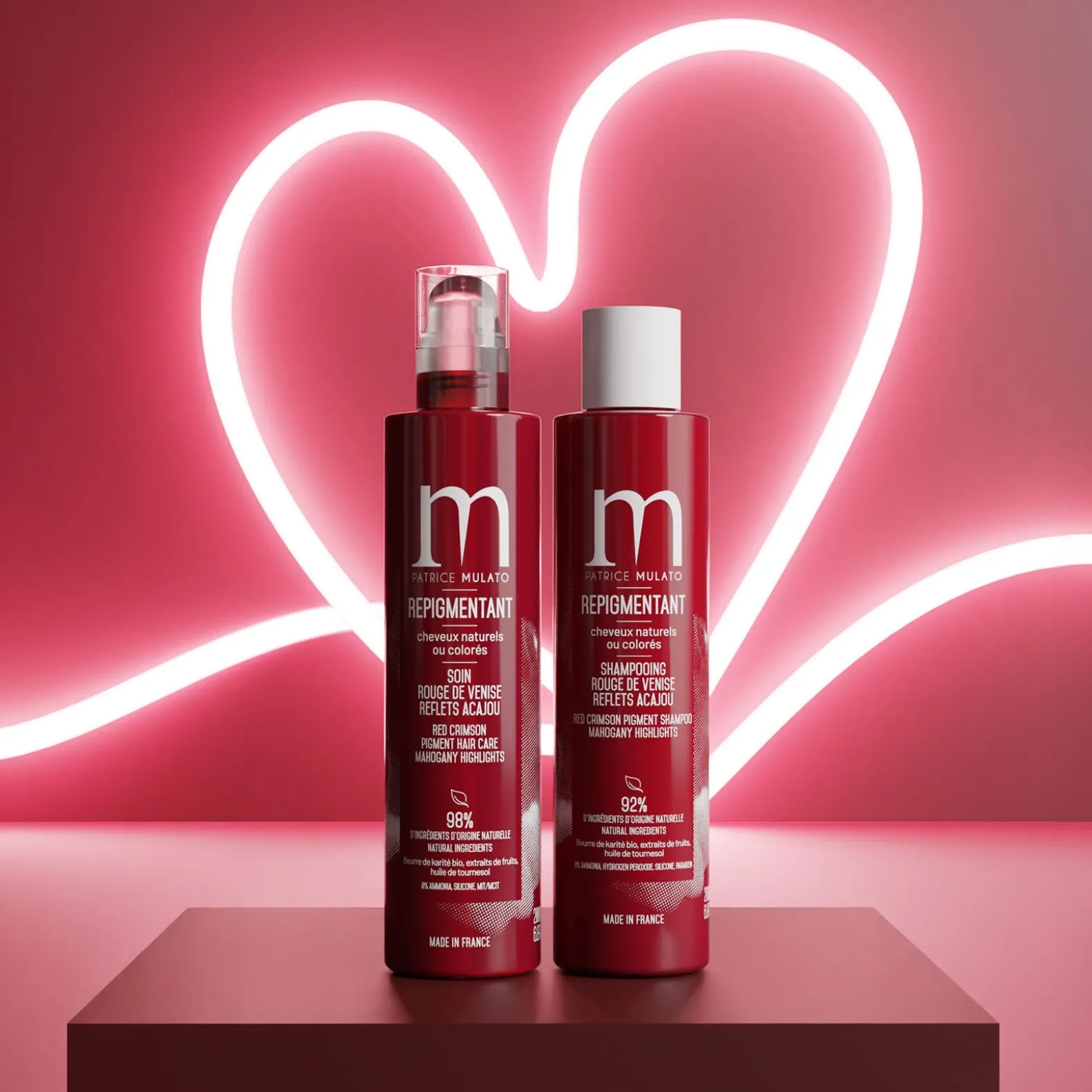 Rituel repigmentant shampooing + soin rouge de Venise