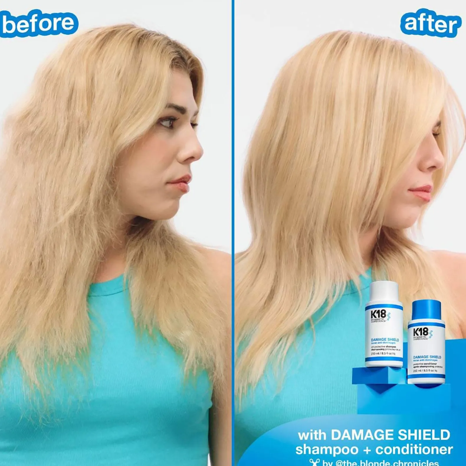 Routine cheveux colorés sensibilisés