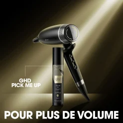 Sèche cheveux Speed avec trousse et spray volume noir mat