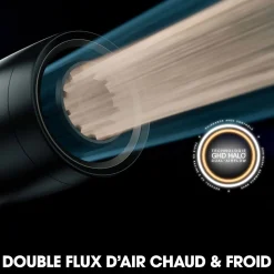 Sèche cheveux Speed avec trousse et spray volume noir mat