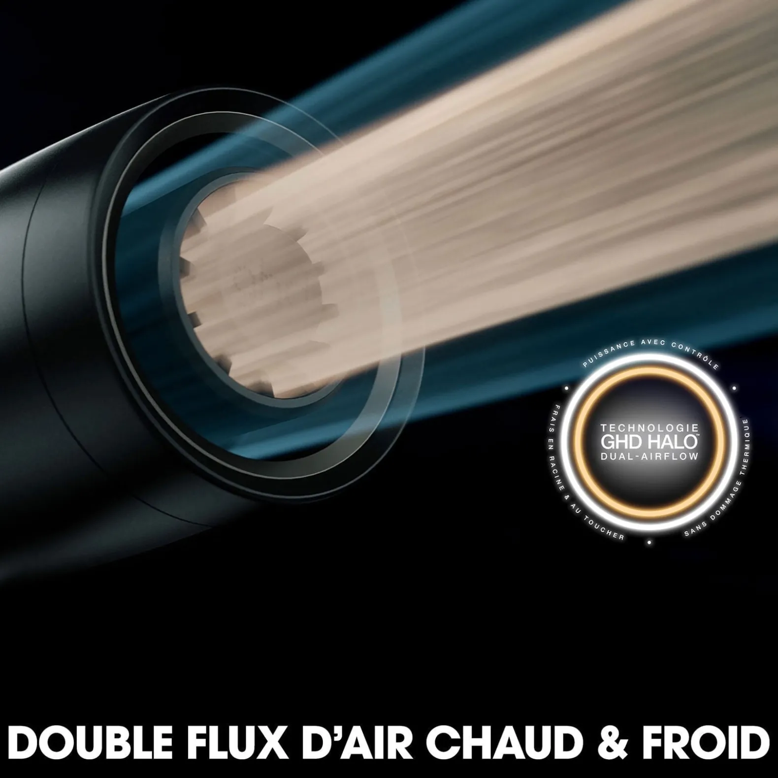 Sèche cheveux Speed avec trousse et spray volume noir mat