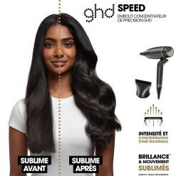Sèche-cheveux Speed + embout précis + spray volume