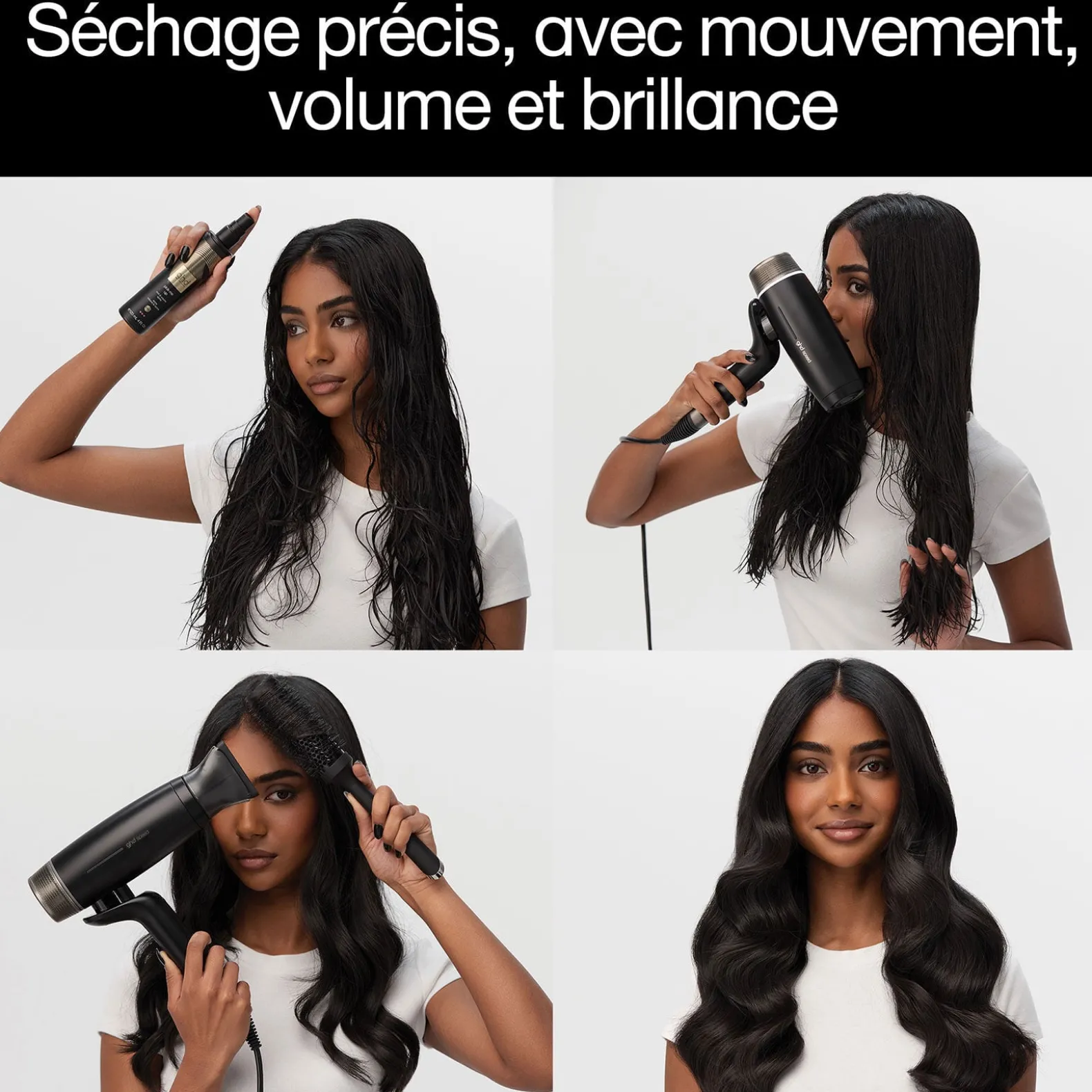 Sèche-cheveux Speed + embout précis + spray volume