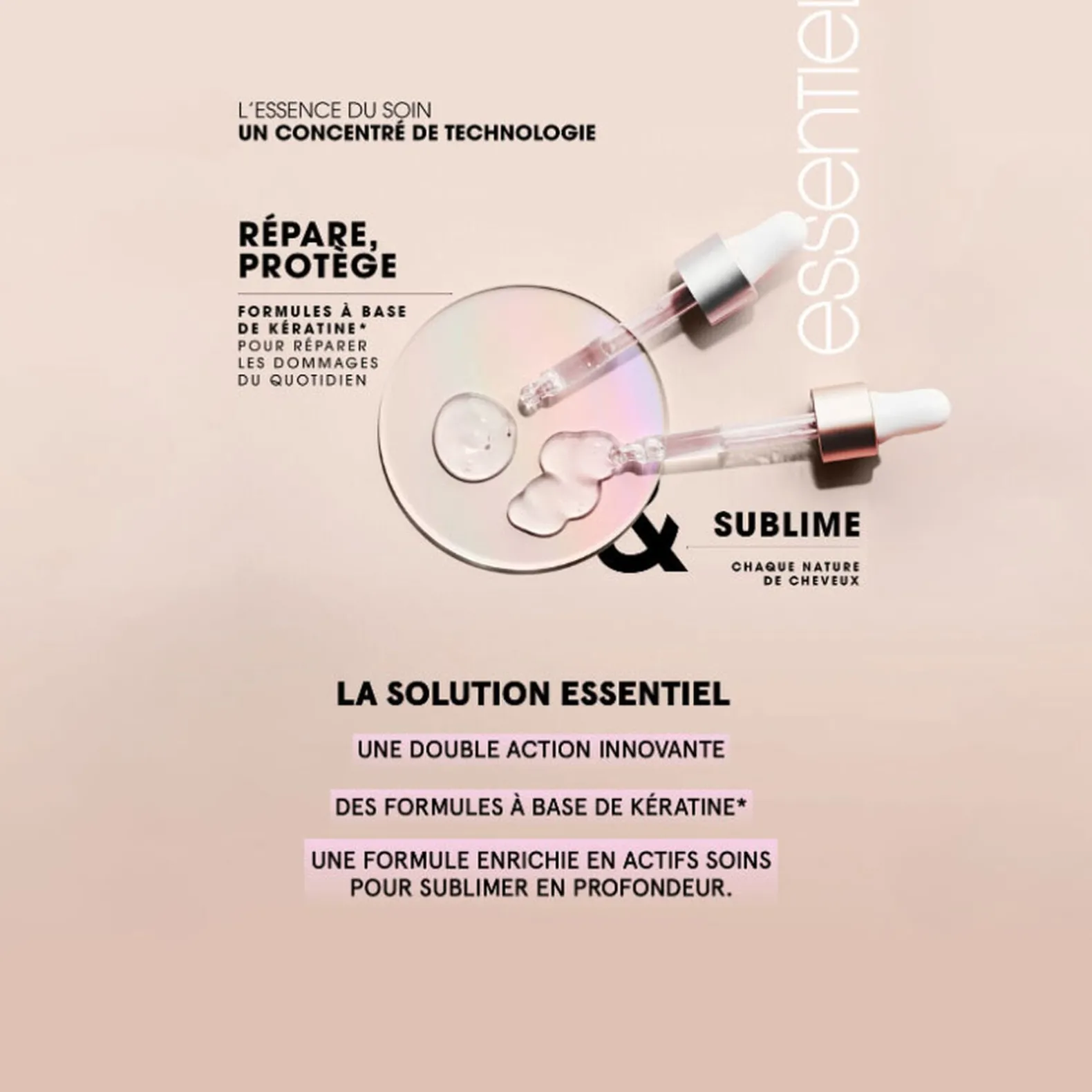 Shampooing anti-chute Essentiel Keratin Force