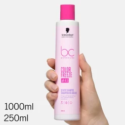 Shampooing argent pour cheveux gris et blancs BC Color Freeze Silver 1000ml