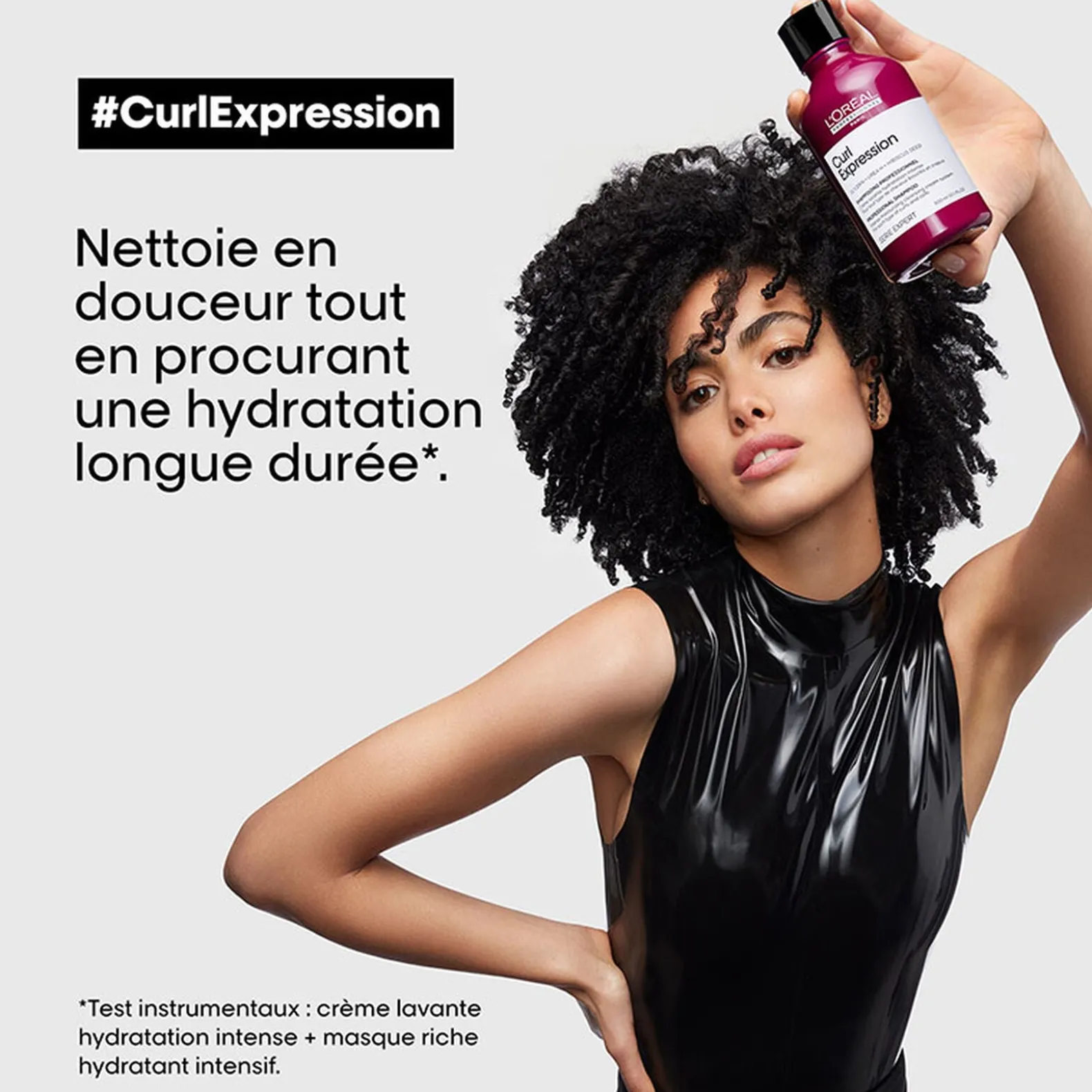 Shampooing crème lavante Curl Expression - Hydratant intensif 500 ml