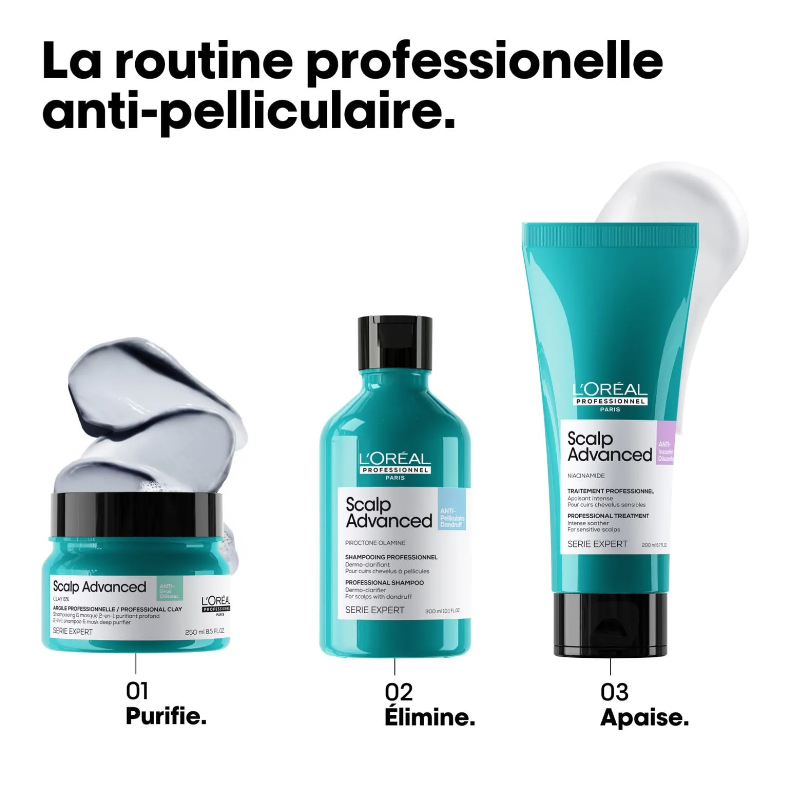 Shampooing dermo-clarifiant anti-pelliculaire Scalp Advanced 500ml
