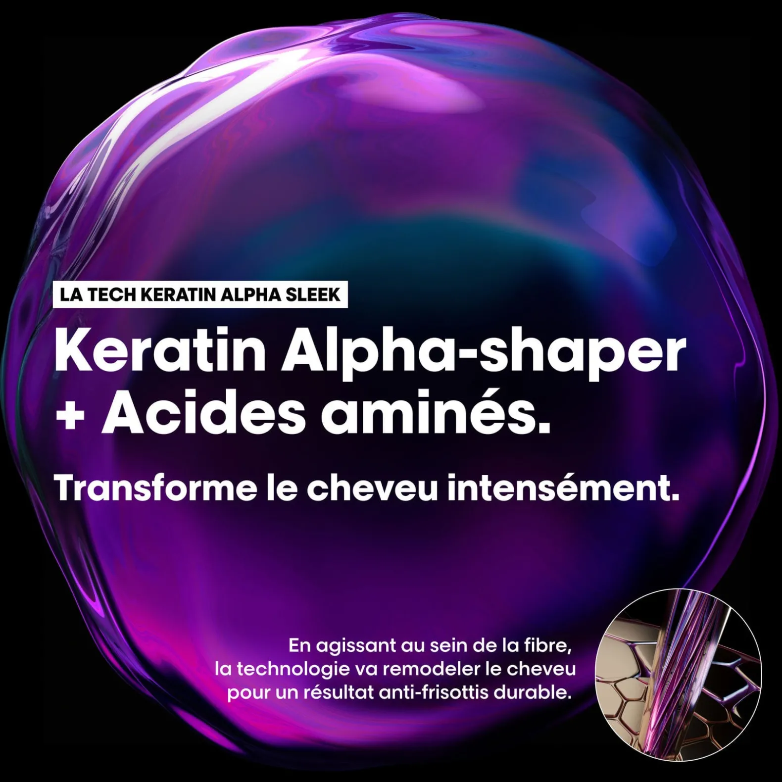 Shampooing disciplinant Keratin Alpha Sleek 300 ml