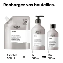 Shampooing déjaunissant Silver recharge 500ml