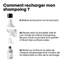 Shampooing déjaunissant Silver recharge 500ml
