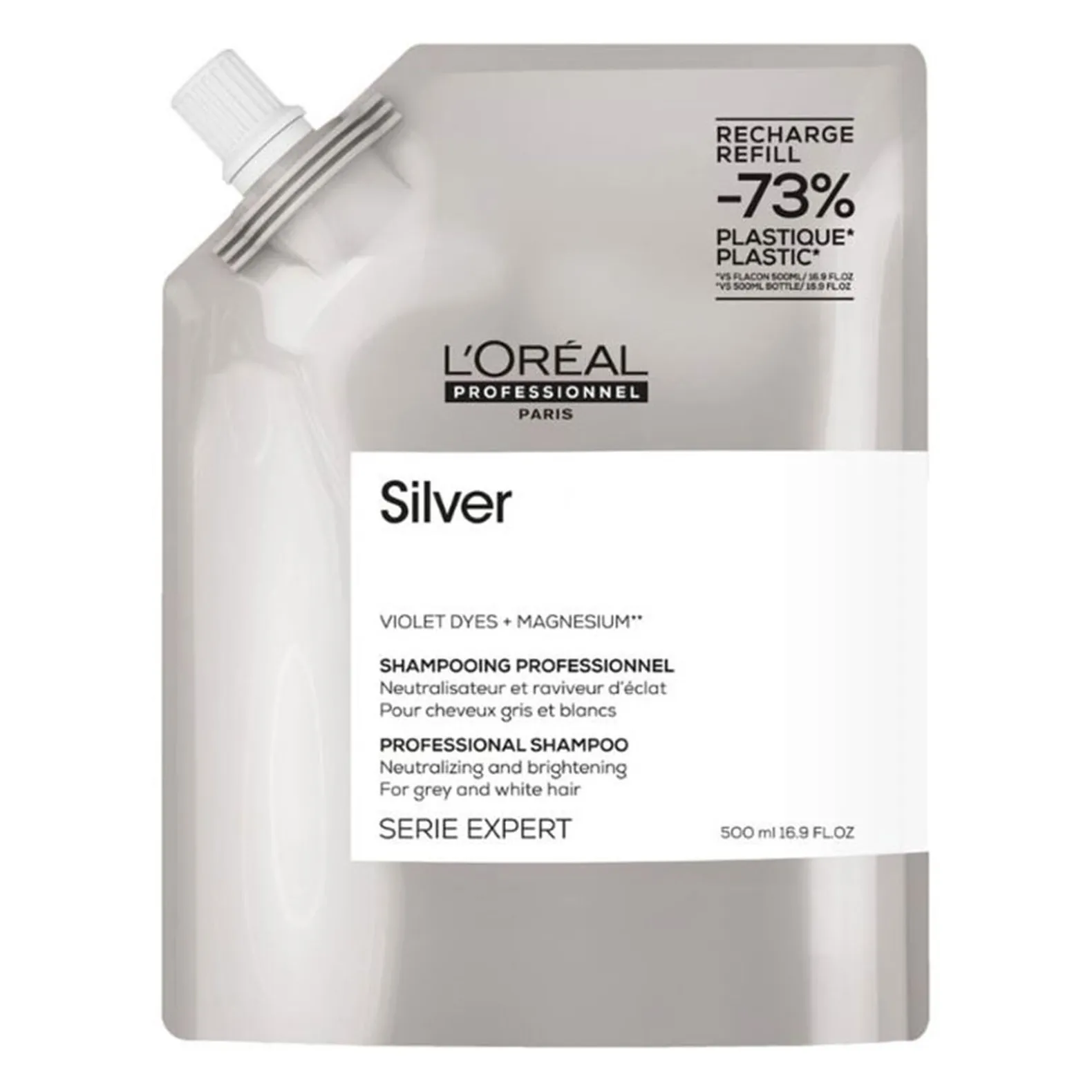 Shampooing déjaunissant Silver recharge 500ml