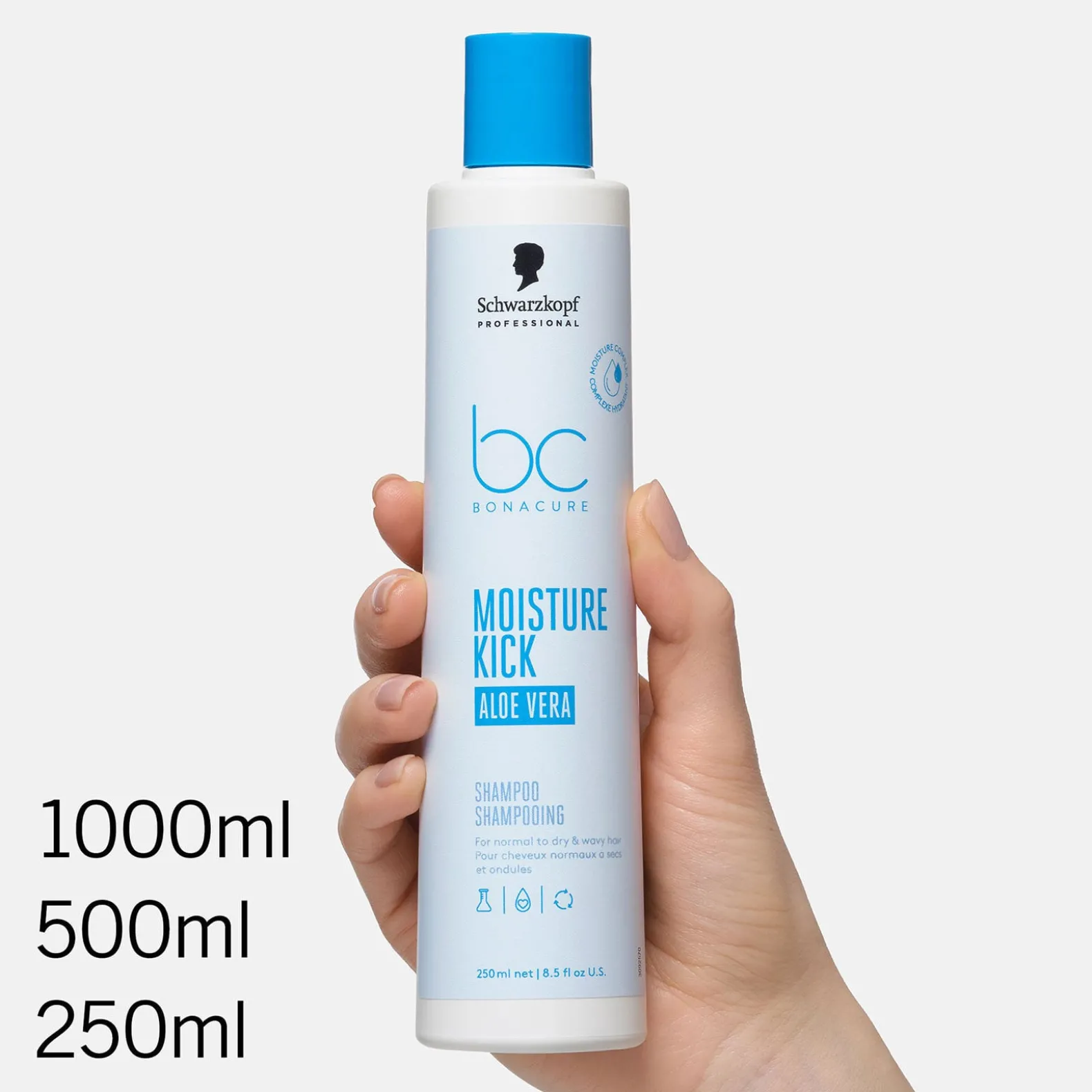 Shampooing hydratant aloe vera BC Moisture Kick 1000 ml