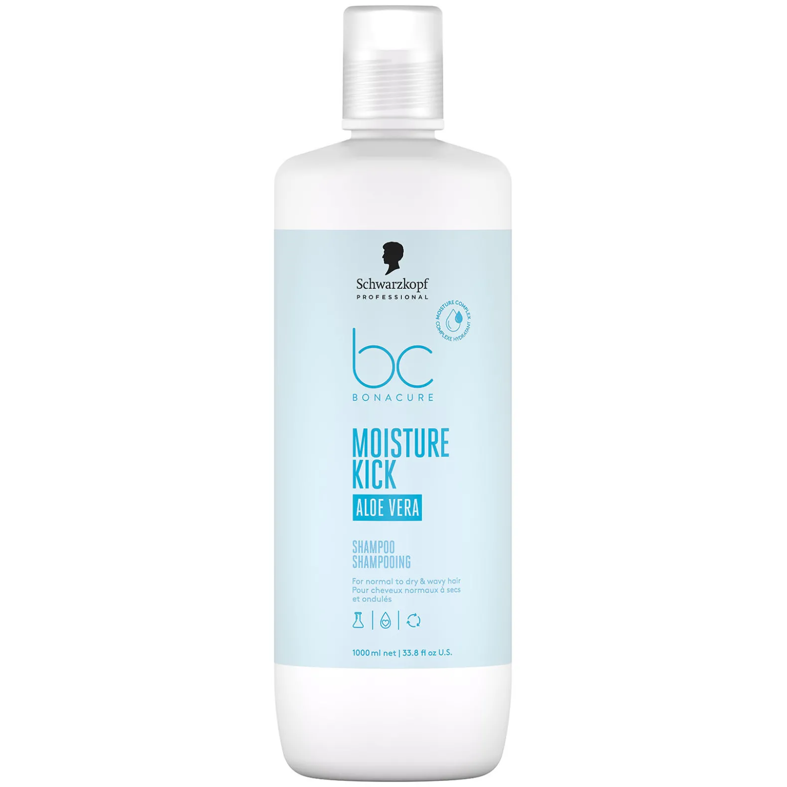 Shampooing hydratant aloe vera BC Moisture Kick 1000 ml