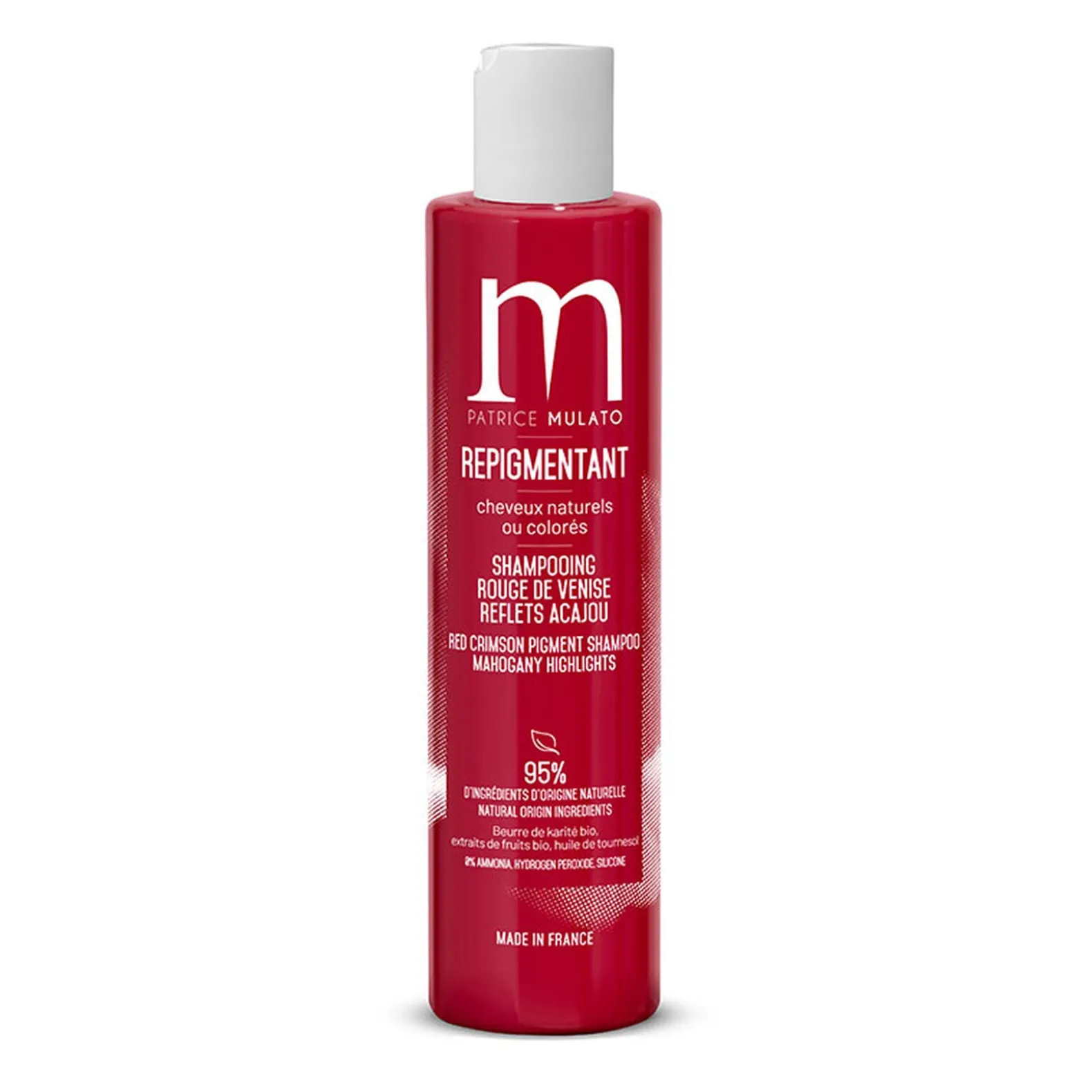 Shampooing repigmentant rouge de Venise