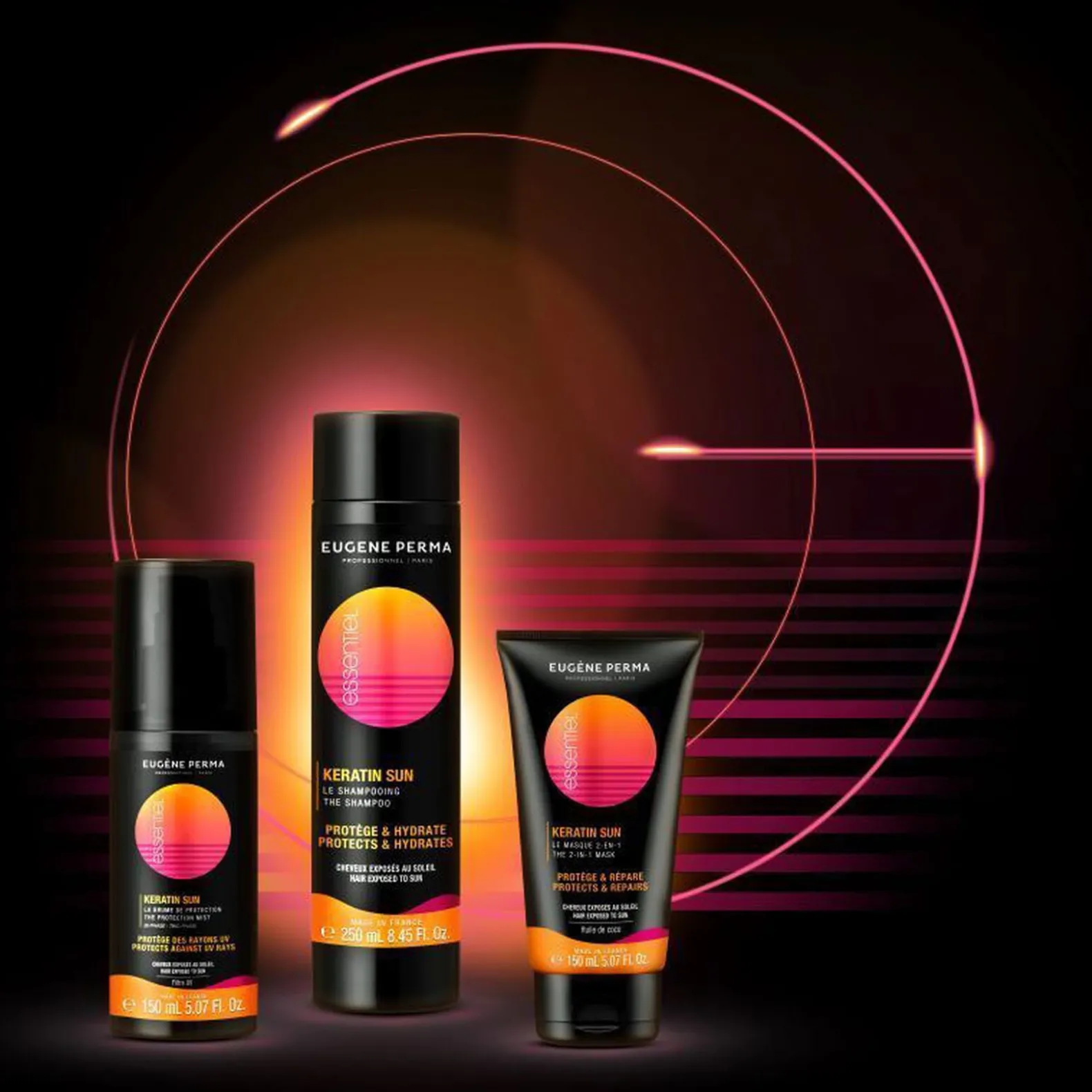 Shampooing réhydratant après-soleil Keratin Sun 250 ml